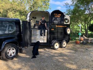 Bolting Horse coffee van at horse trials